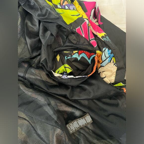 Members Only Black Cartoon Print Jacket - Picture 4 of 12